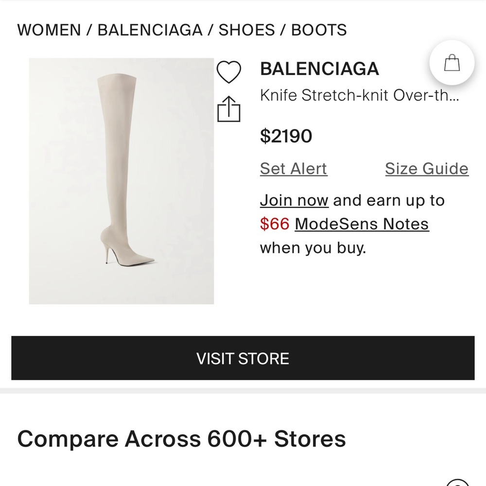 BALENCIAGA KNIT THIGH BOOTS